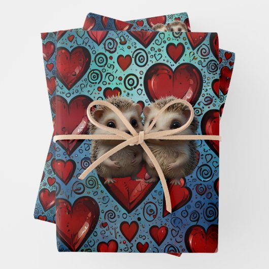 Papier à envelopper Hérisson (En situation)