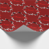 Papier à envelopper Husky Papier cadeau de Noël Hu (Coin)