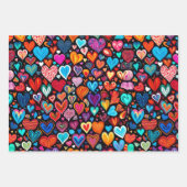 Papier à envelopper Papier à petit coeur à envelop (Devant 2)