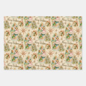 Papier à envelopper Pastel Angels de Noël du milie (Devant)