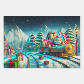Papier à envelopper Père Noël Pôle Nord Express No (Devant)