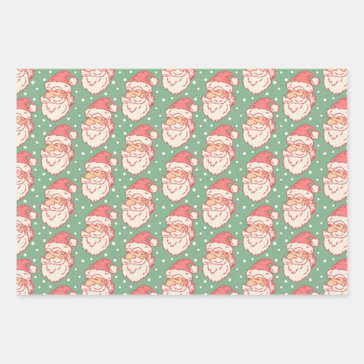 Papier à envelopper pour Noël avec Père Noël (Devant)