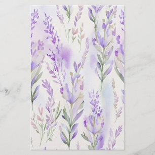 Papier à envelopper savon Lavendar Watercolor