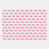 Papier à envelopper série de 3 - Design papillon f (Devant)