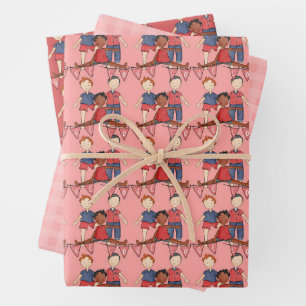 Papier à envelopper Valentines masculines