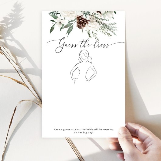 Papier À feuillage persistant Guess la robe nuptiale jeu 