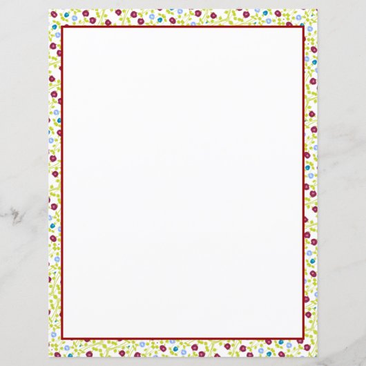 Papier à feuille en mini-floral (Devant)