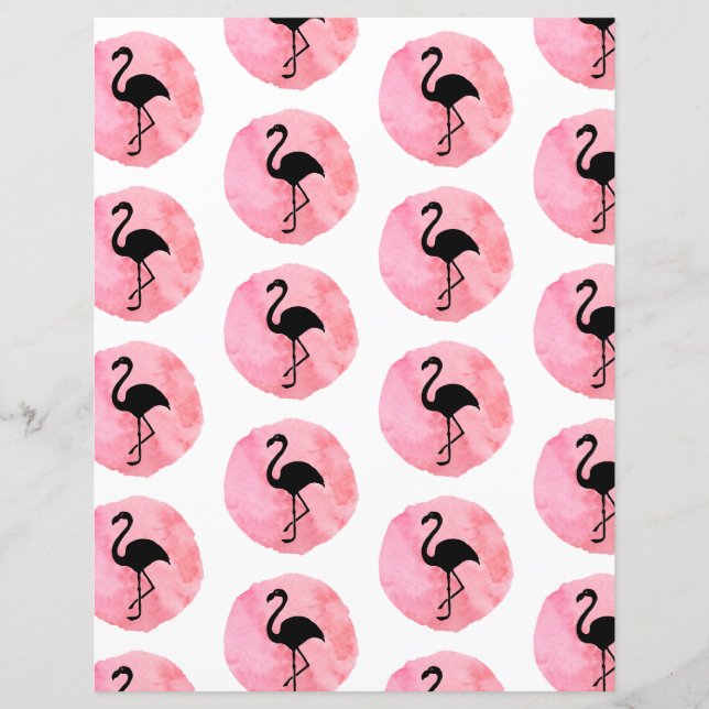 Papier à Flamant rose rose clair (Devant)