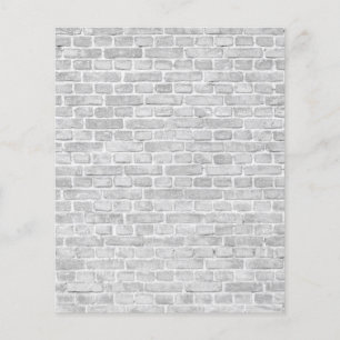 Papier à gratter mur en briques blanches