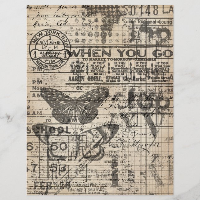 Papier à gratter vintage (4) (Devant)