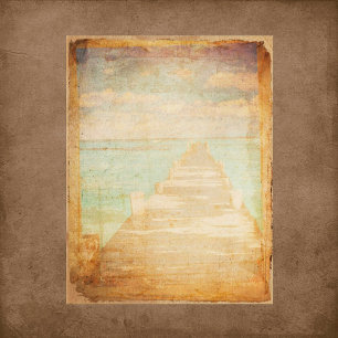 Papier à gratter vintage Grungy Pier