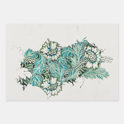 PAPIER À LAVAGE : WILLIAM MORRIS : ANEMONE 1876 (Devant 2)