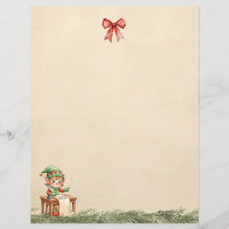 Papier A Letter From the Christmas Elf (Plain Sheet)