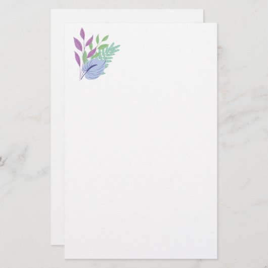 Papier à lettre (Devant / Derrière)