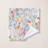 Papier à lettre Monogramme de prairie de fleurs sa (Gant de toilette)