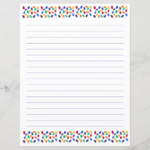 Papier à lettres à grains de gelée