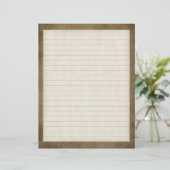 Papier à lettres avec bordure Brown (Debout devant)