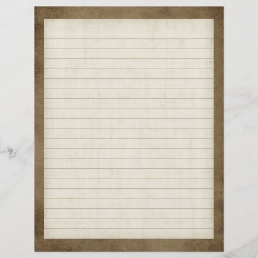 Papier à lettres avec bordure Brown (Devant)
