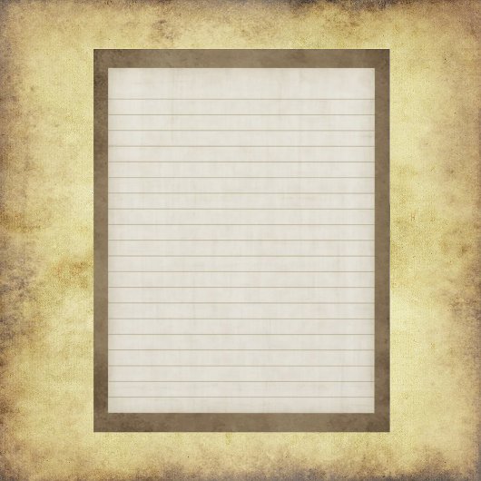 Papier à lettres avec bordure Brown