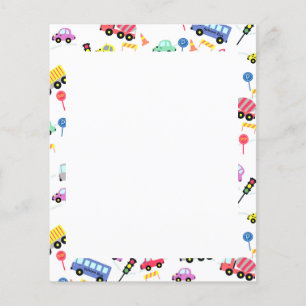 Papier à lettres blanc de transport