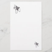 Papier à lettres bleu et blanc (Devant)