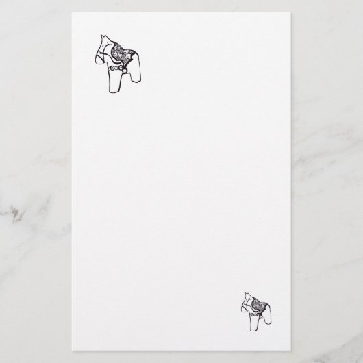 Papier à lettres bleu et blanc (Devant)