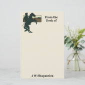 Papier à lettres Cheval bronco cabré Cowboy de l'O (Debout devant)