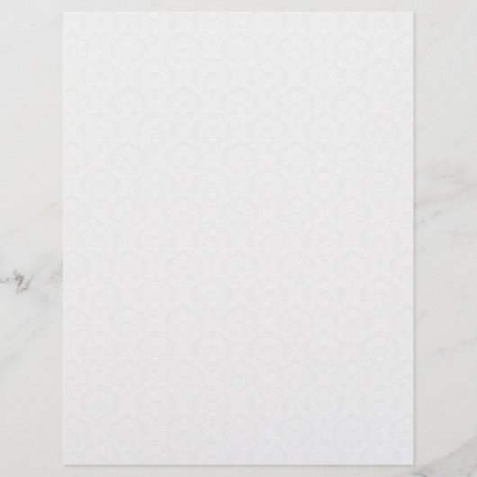 Papier à lettres Cream Mariage damassé (Devant)