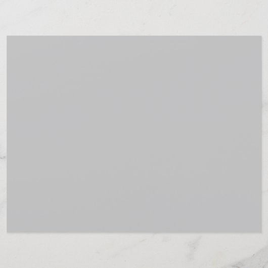 Papier à lettres d'affaires gris élégant personnal (Dos)