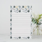 Papier à lettres de lune | Papeterie mystique (Debout devant)