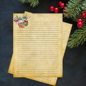 Papier à lettres de Noël ancien