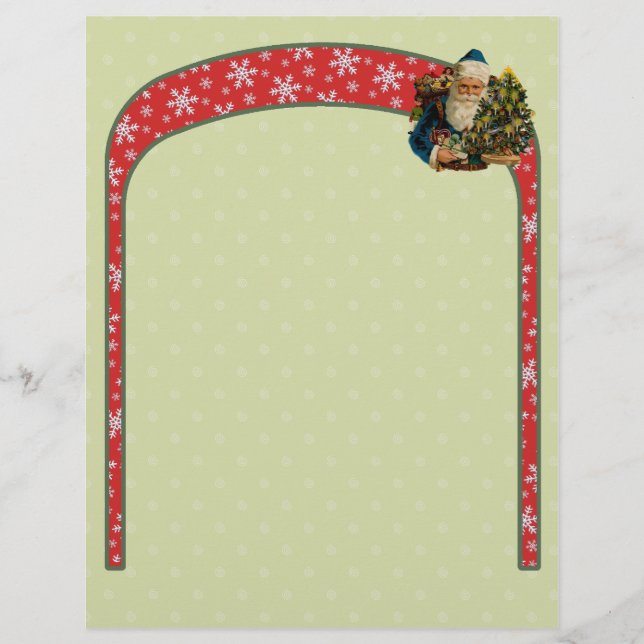 Papier à lettres de Noël vintage (Devant)