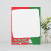 Papier à lettres du logo de Noël (Debout devant)