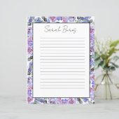 Papier à lettres élégant à monogramme floral (Debout devant)