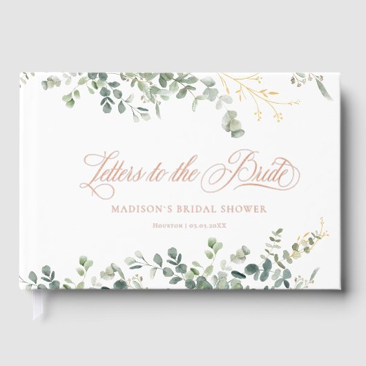 Papier à lettres Eucalyptus  Mariage (Recto)