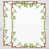 Papier à lettres floral élégant (Devant / Derrière)