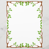 Papier à lettres floral élégant (Devant)