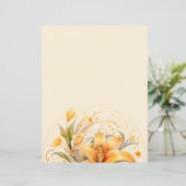 Papier à lettres florales (Debout devant)