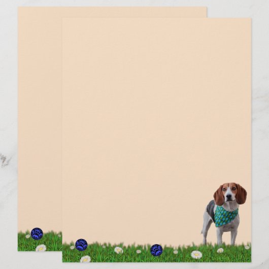 Papier à lettres Foxhound (Devant / Derrière)