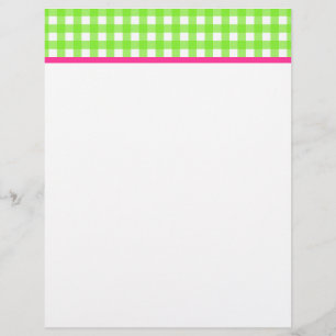 Papier à lettres Gingham