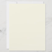 Papier à lettres marron et crème (Dos)