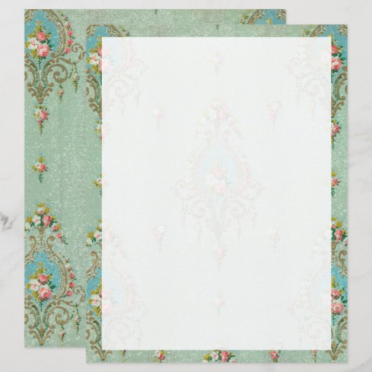 Papier à lettres non alignées (Devant / Derrière)