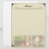 Papier à lettres non réglé pour recettes avec conv (Devant / Derrière)