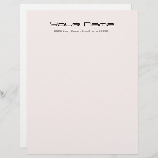 Papier à lettres papier de base/perle (Devant / Derrière)