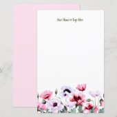 Papier à lettres personnalisé (Devant / Derrière)