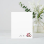 Papier à lettres personnalisé avec nom (Debout devant)