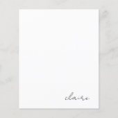 Papier à lettres personnalisé avec nom (Devant)