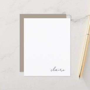 Papier à lettres personnalisé avec nom