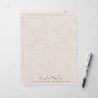 Papier à lettres personnalisé Peach and Blush Flou
