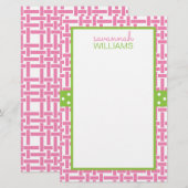 Papier à lettres personnalisées Bambou et Grosgrai (Devant / Derrière)